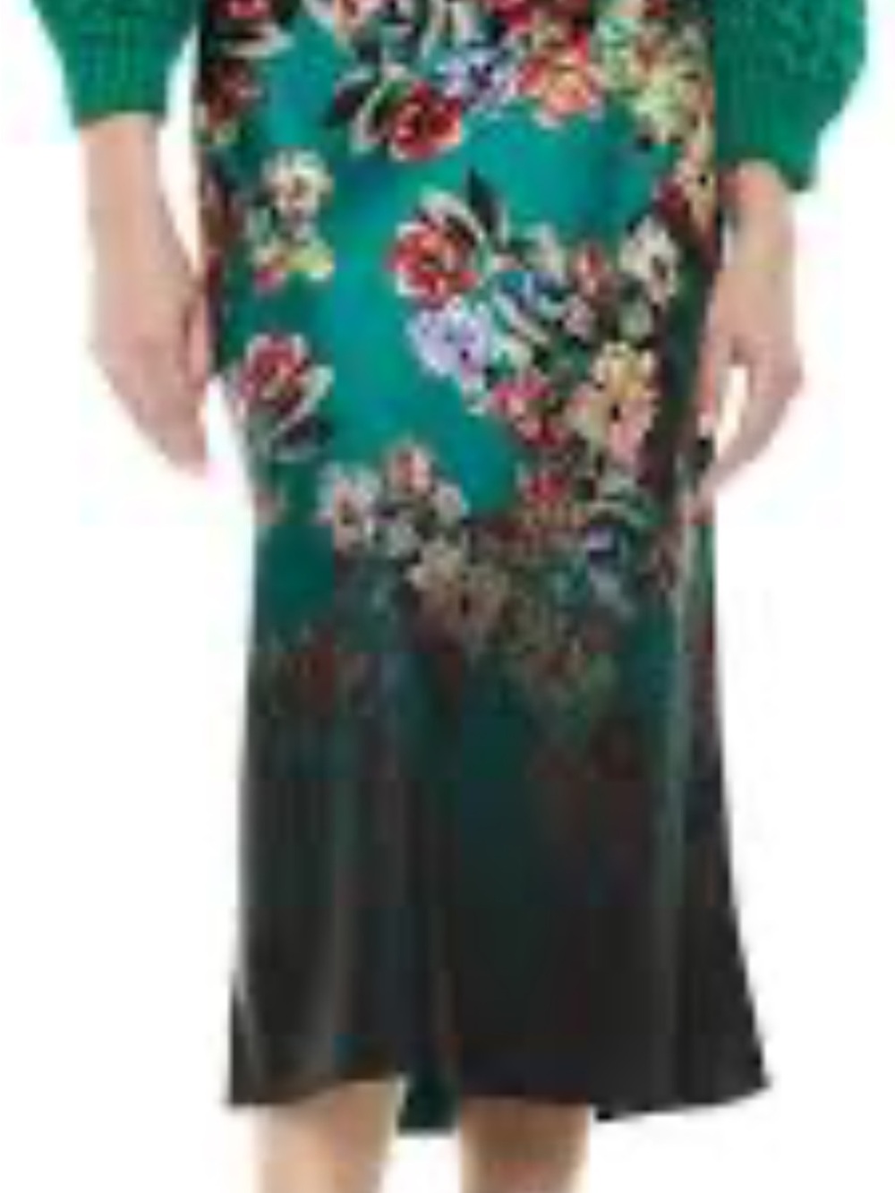 Alice + Olivia Sz. 4 Maeve Floral Print Slip Skirt - Picture 5 of 9
